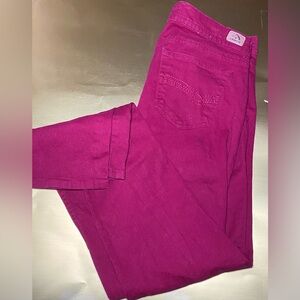 Jordache Size 12 Skinny Red Women's Denim Jeans